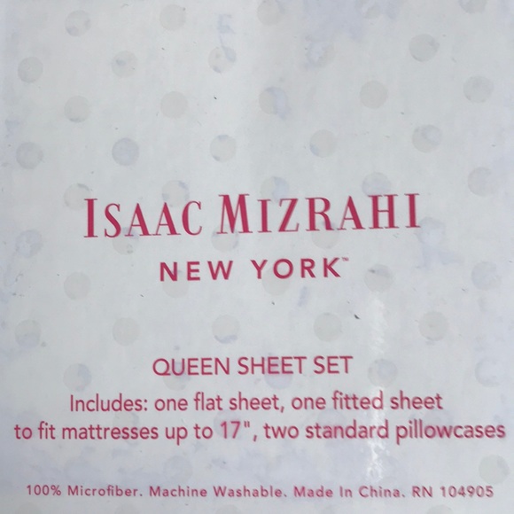 Isaac Mizrahi  Sheet Set!! - Picture 2 of 3